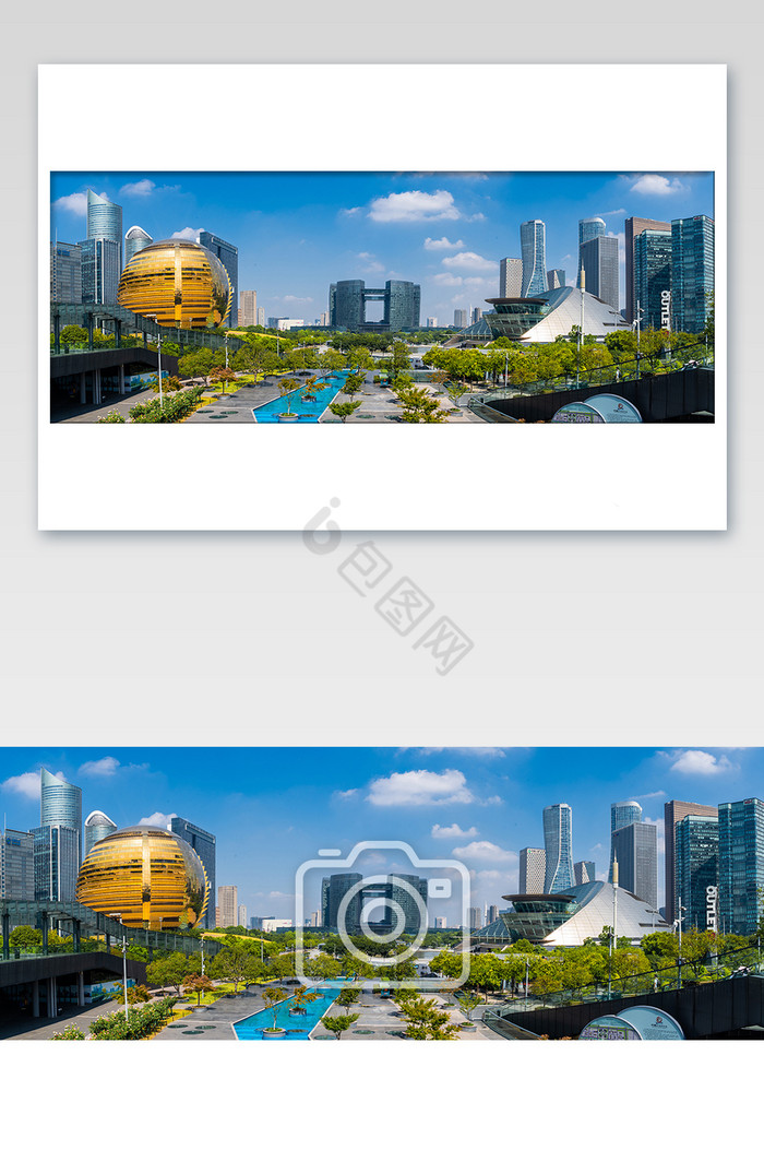杭州钱江新城CBD现代化建筑摄影图图片