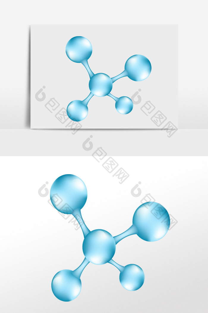 蓝色科技分子结构式