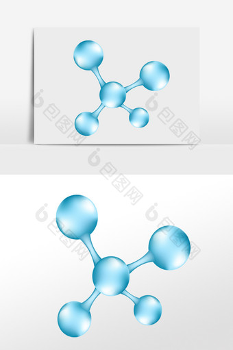 蓝色科技分子结构式图片