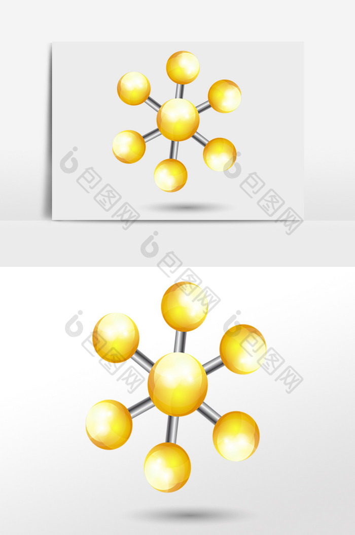 金黄色科技分子结构式
