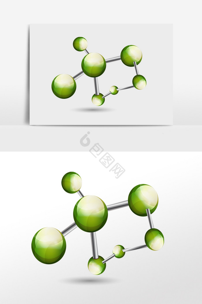 科技分子插画图片