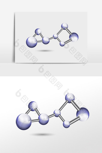 紫色科技分子结构式图片