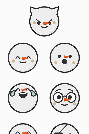 雪人表情包