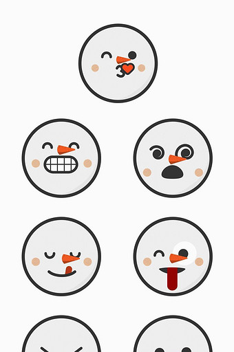 雪人emoji表情符号图片