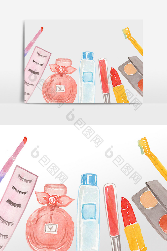 化妆品香水插画图片图片