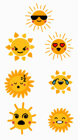 卡通小太阳表情包小动画动图GIF