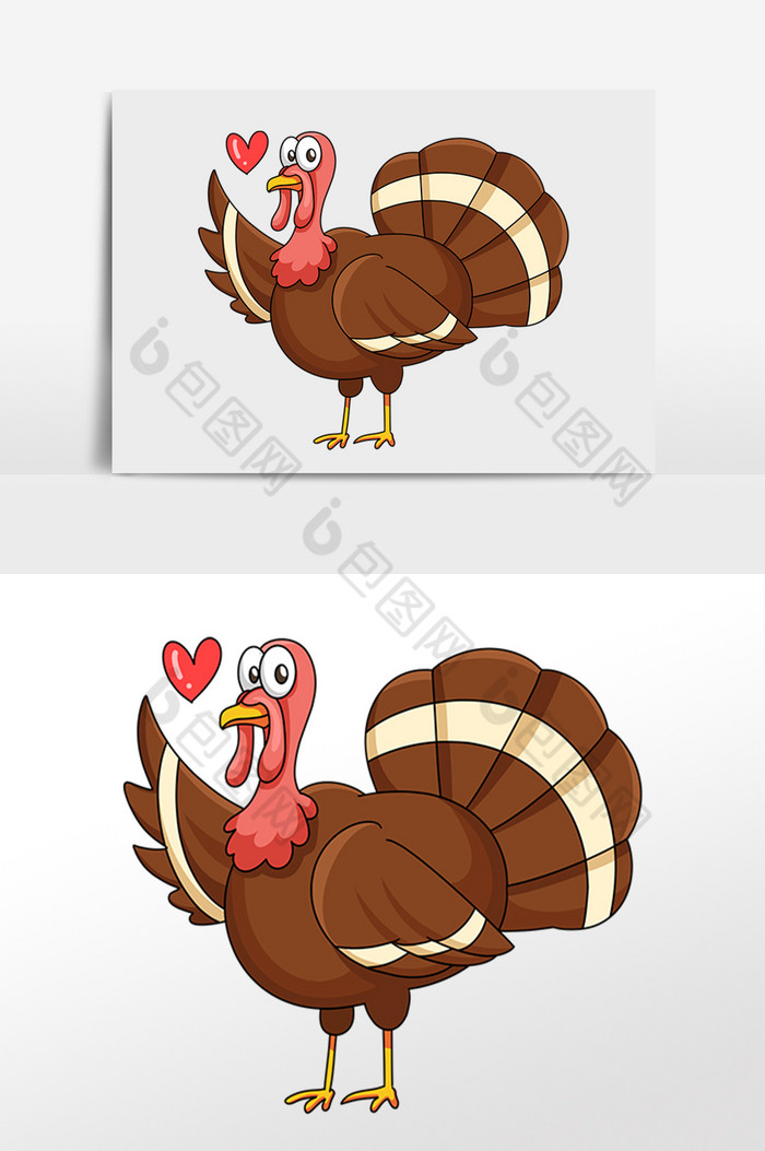 感恩节火鸡食物插画图片图片