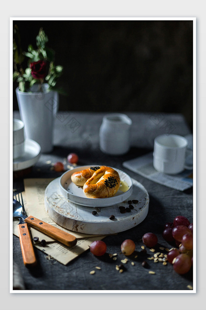 欧式面包烘培甜品美食摄影图片