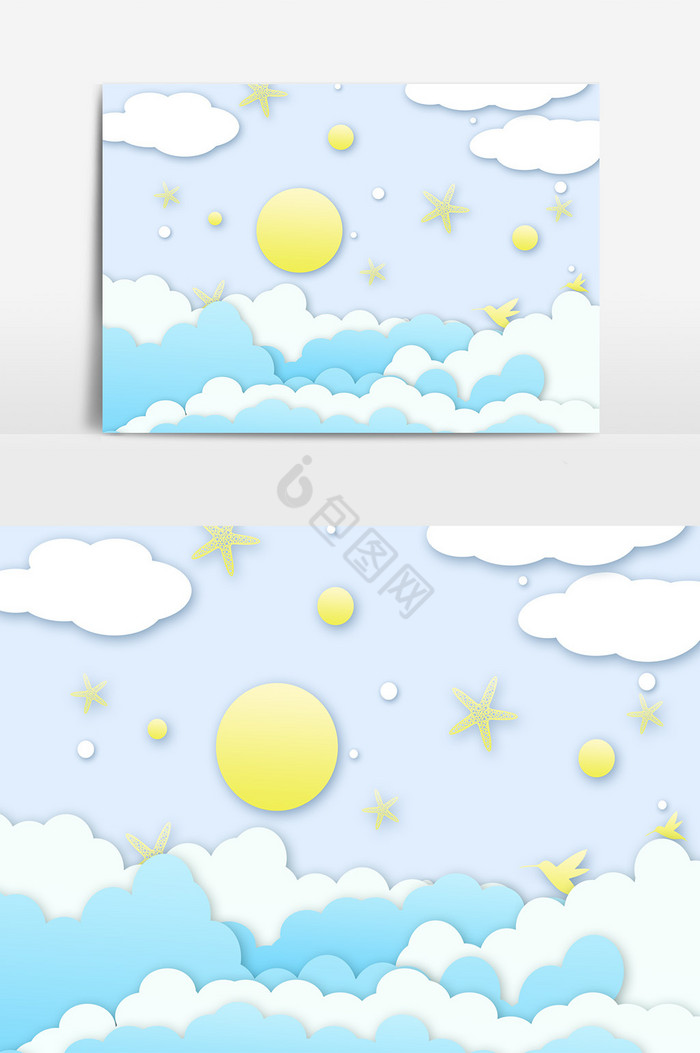 天空星星月亮图片