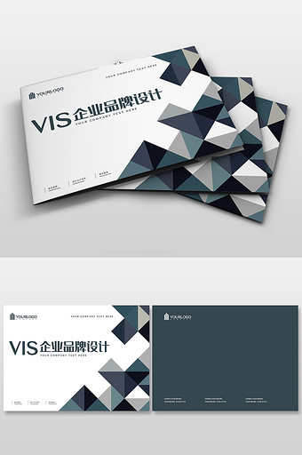 蓝黑大气vis企业视觉识别企业vi画册