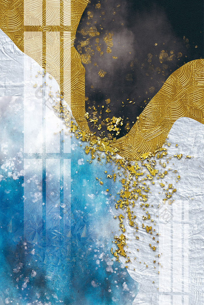 包图网提供精美好看的手绘抽象质感轻奢装饰画素材免费下载,本次作品