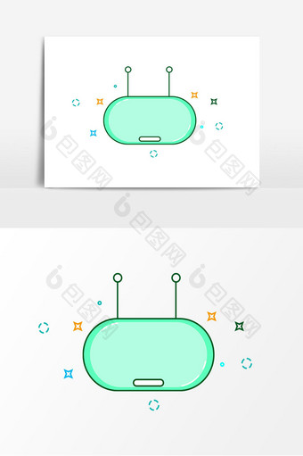 MBE标签装饰卡通元素图片