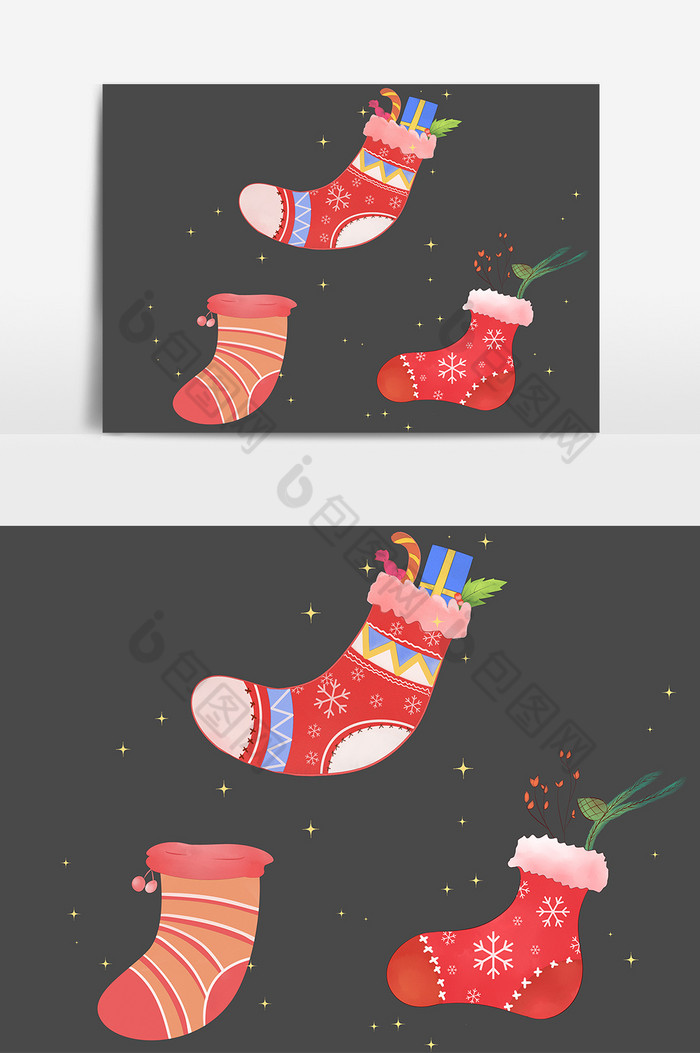 袜子礼物圣诞节点缀小图片图片