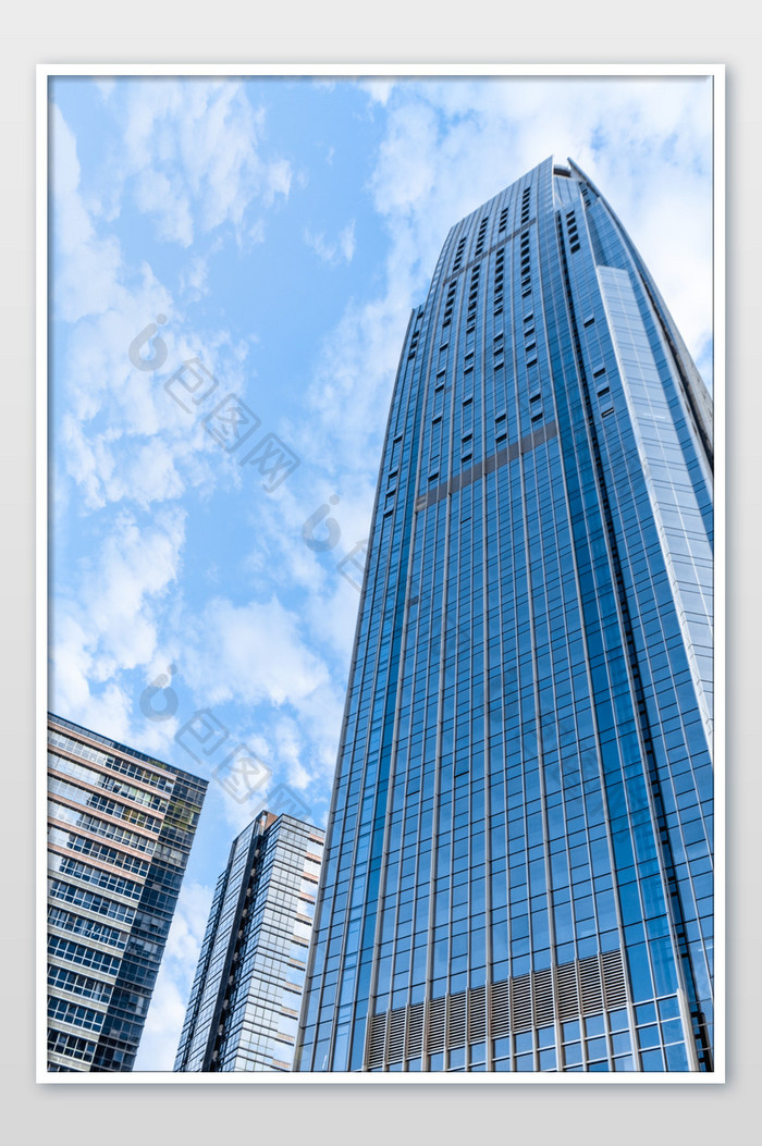 蓝色大气顺德城市建筑摄影图片