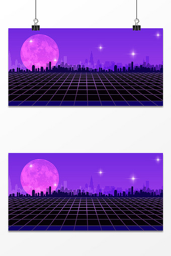 蒸汽波背景素材 包图网