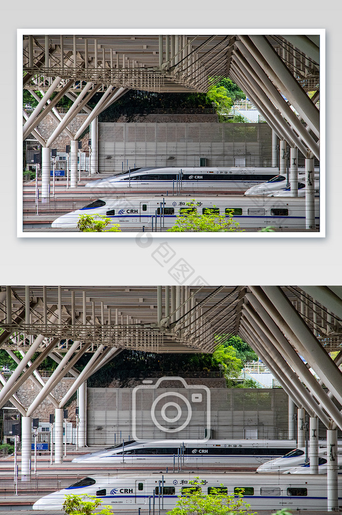 交通工具高铁高铁站摄影图