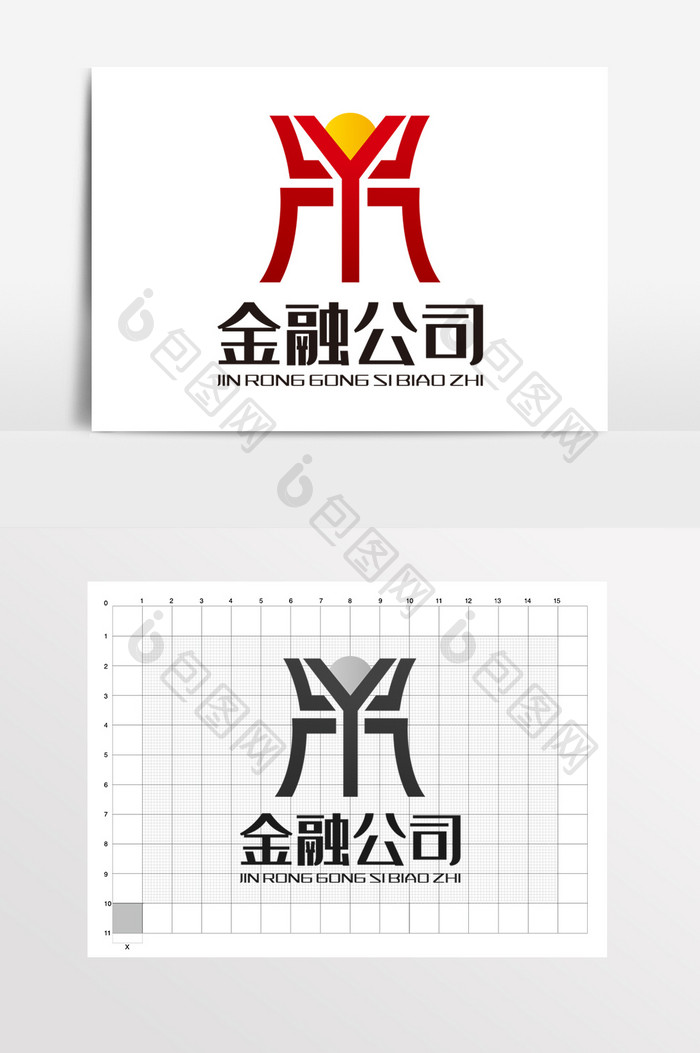 金融理财投资鼎LOGO标志VI