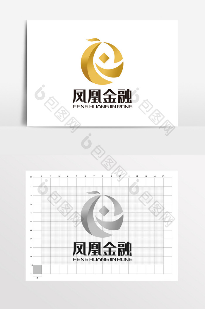 凤凰金融理财投资LOGO标志VI