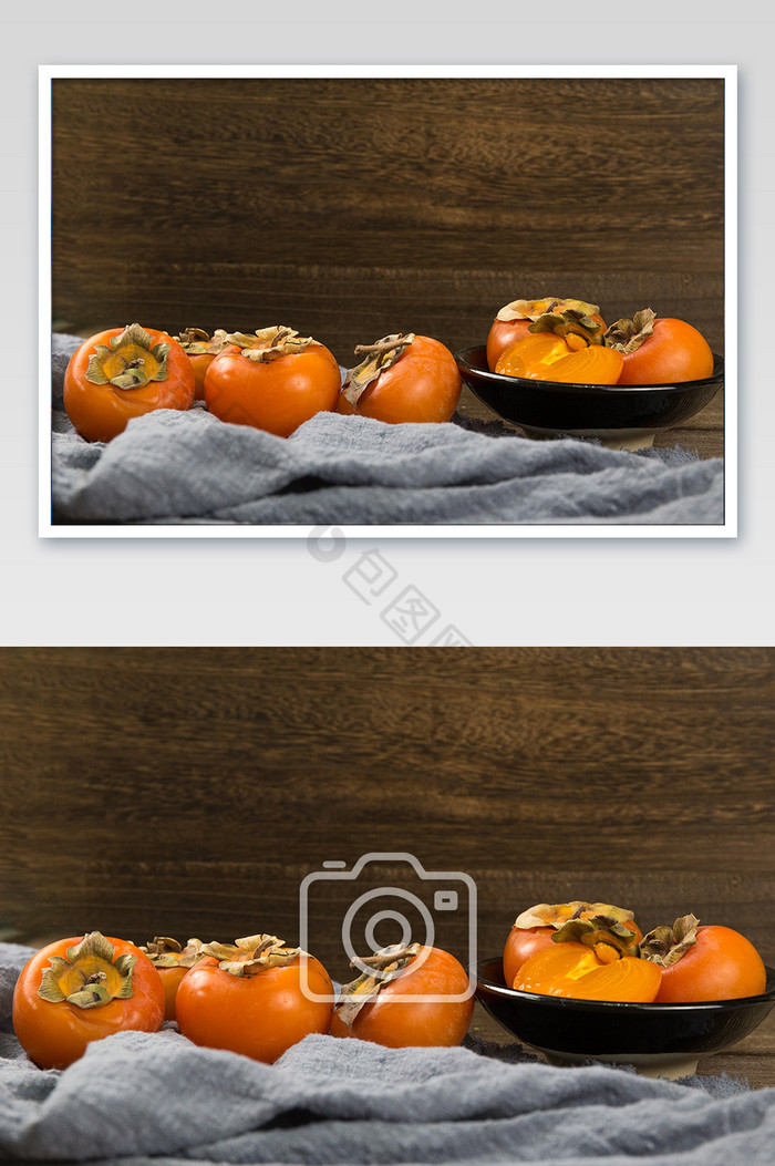 柿子排列复古拍摄图片图片