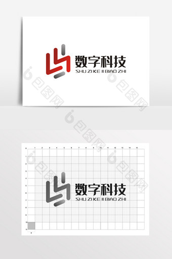 数字科技字母LY电子电器LOGO标志VI图片