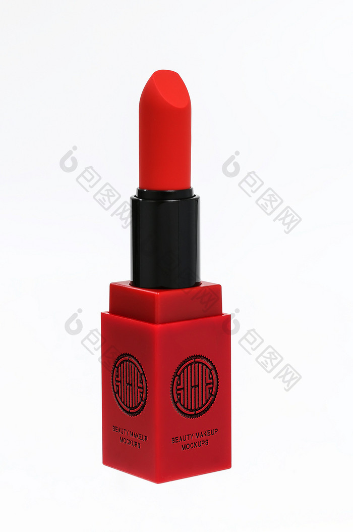 口红美妆产品美容化妆品公司标志包装样机