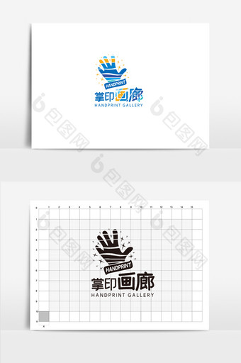 画室标志设计美术学校logo设计图片