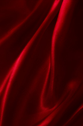 红色丝绸面料摄影图片