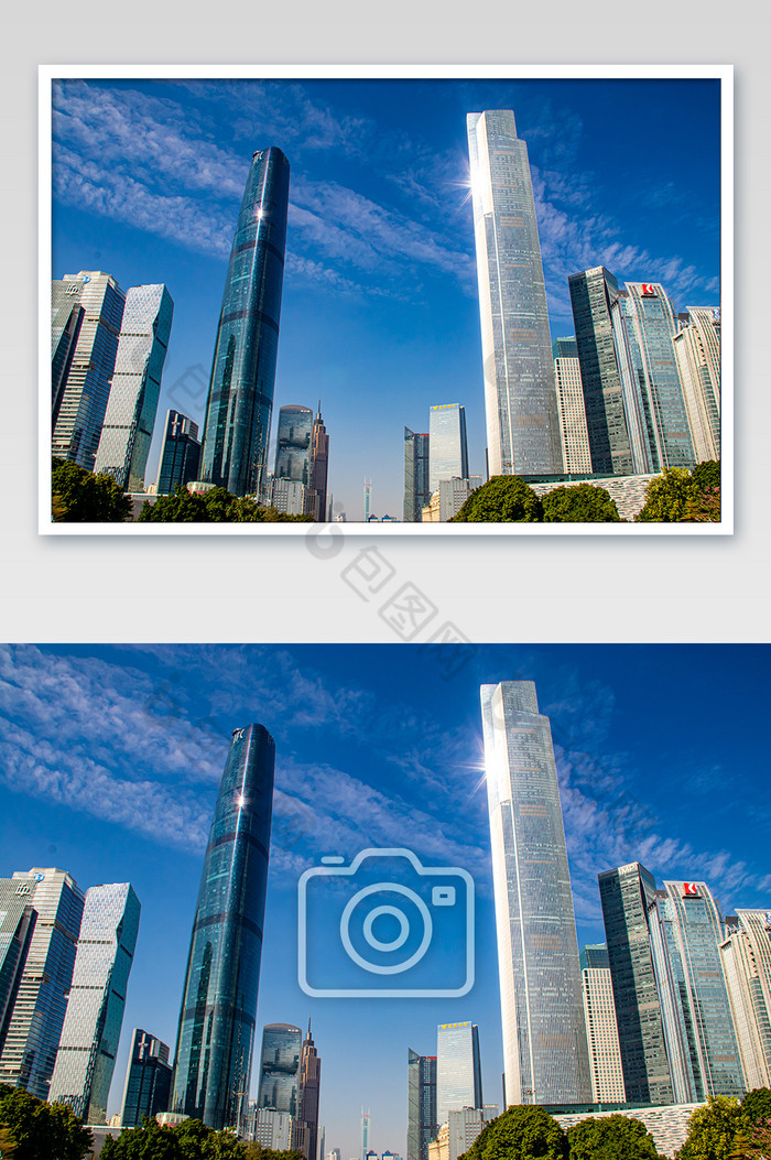 蓝色大气科技城市建筑群摄影图图片图片