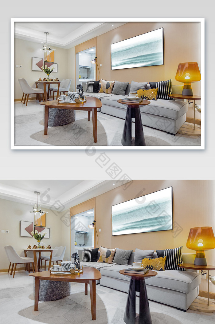 现代客厅沙发墙挂画装饰画图片图片