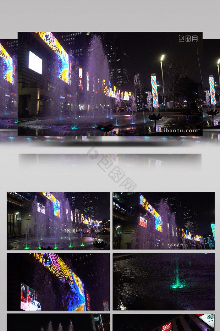 4k升格慢镜头城市夜景街拍VLOG素材