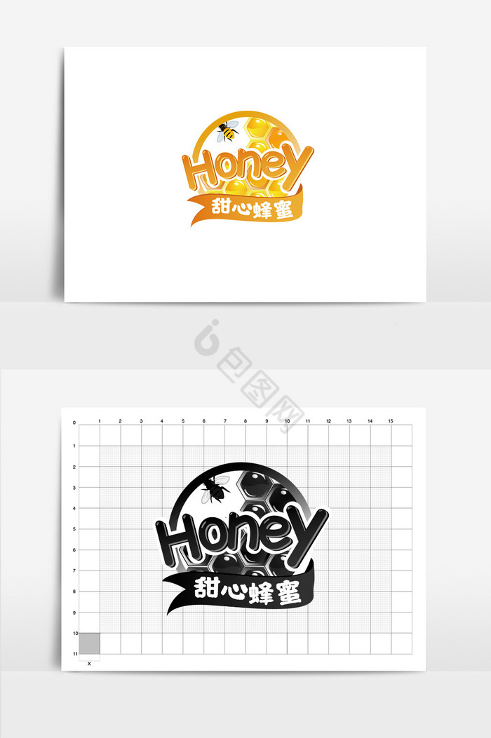 蜂蜜标志蜂蜜产品logo图片