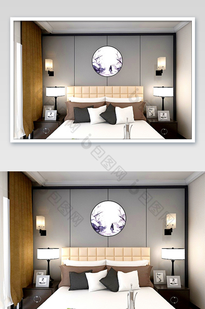 新中式卧室装饰画图片图片