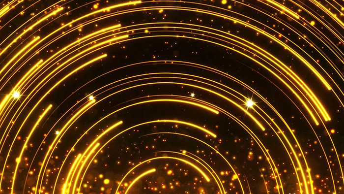金光粒子星轨动态背景视频素材