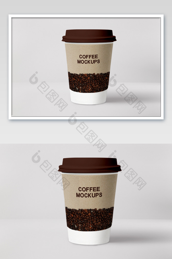 一次性咖啡杯豆浆饮料杯VI包装图片图片