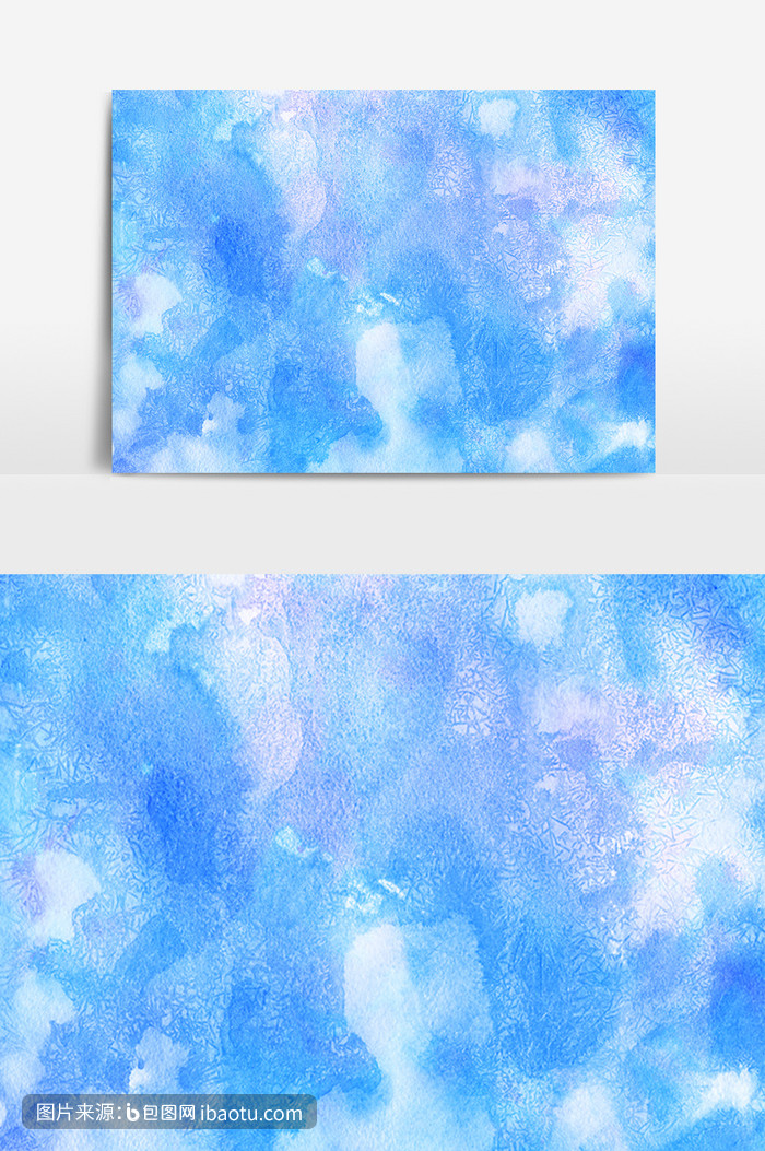 篮色淡雅水彩背景彩色,包图网,图片,素材,模板,免费