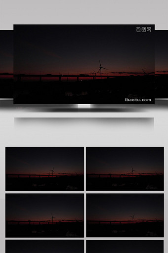 上海东海日落时分东海大桥上的行车图片