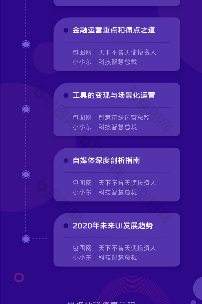 2019科技峰会年终聚会H5长图界面