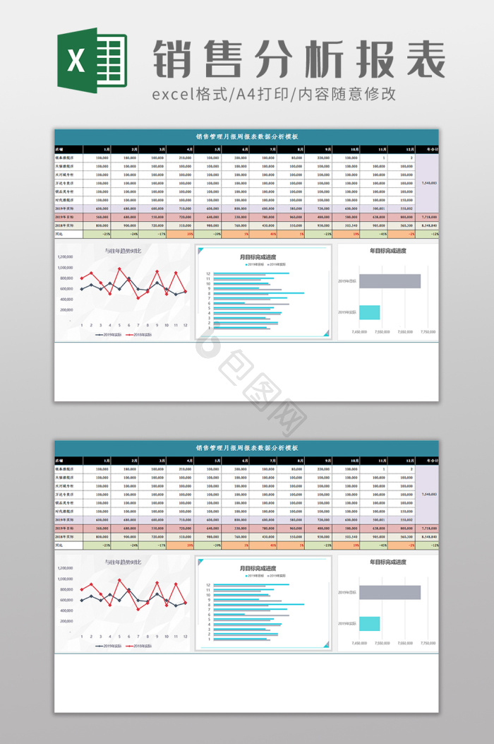 数据分析excel-数据分析excel图表-包图网