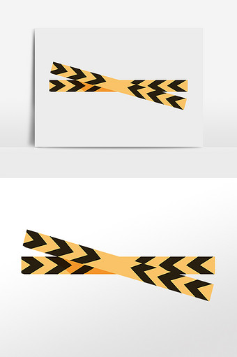 卡通手绘封条插画