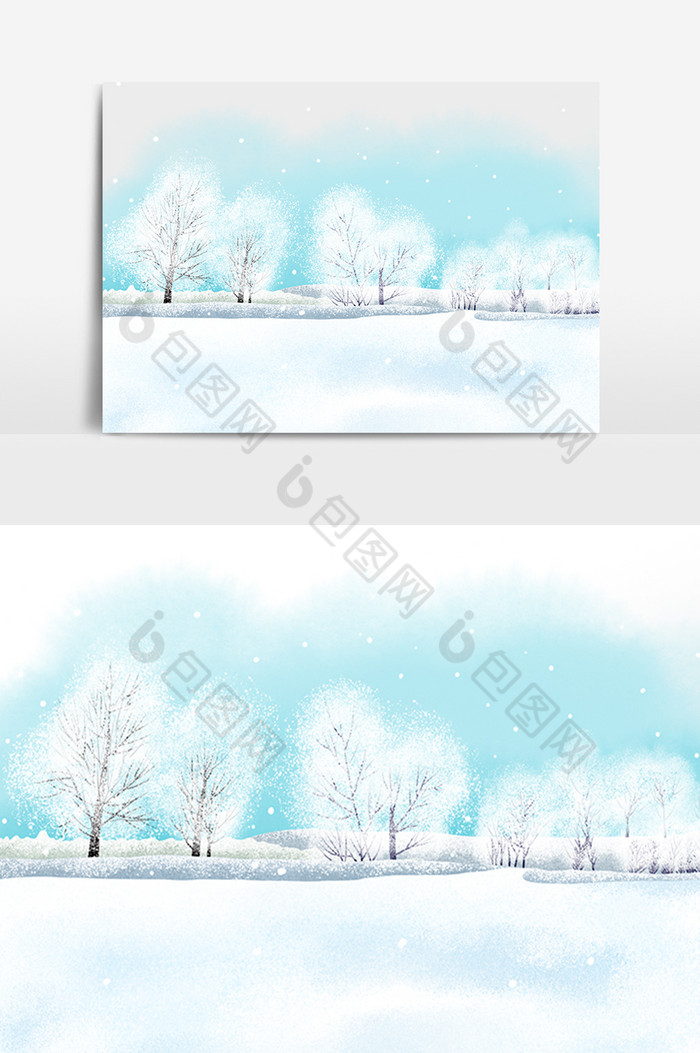 冬季雪景血压树枝图片图片
