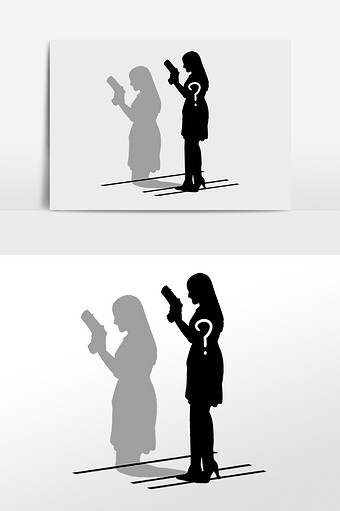 人物影子图片