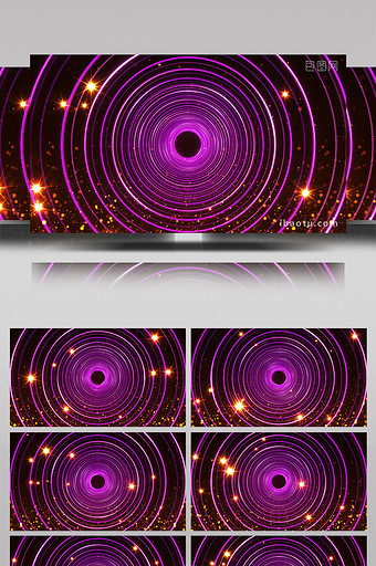 唯美圆环粒子光线颁奖晚会舞台背景图片
