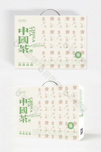简约大气传统国风中国茶精美食品包装设计图片