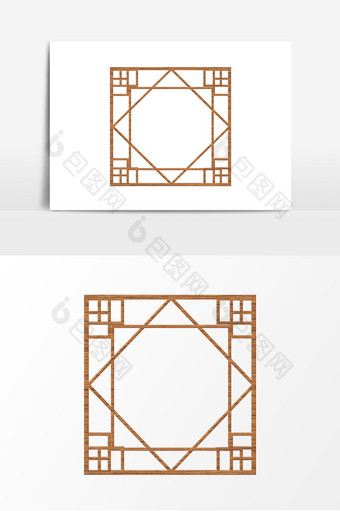 木质窗户古代窗户元素图片