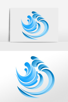 波浪海浪海波纹底纹