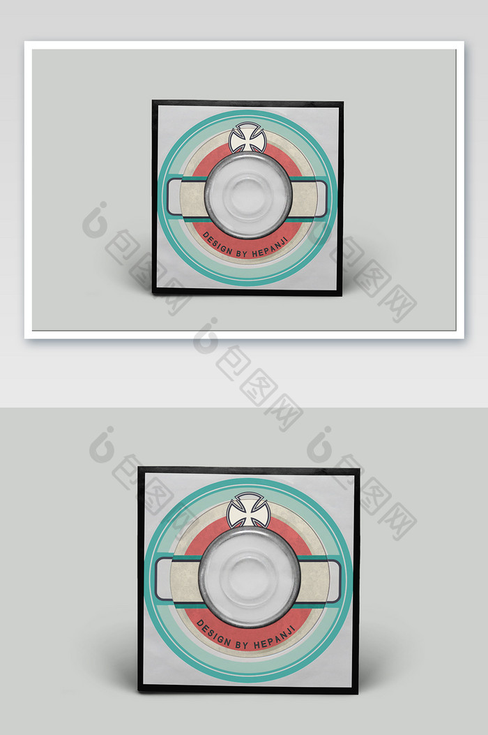 音乐唱片包装CD盒光盘封面设计包装样机