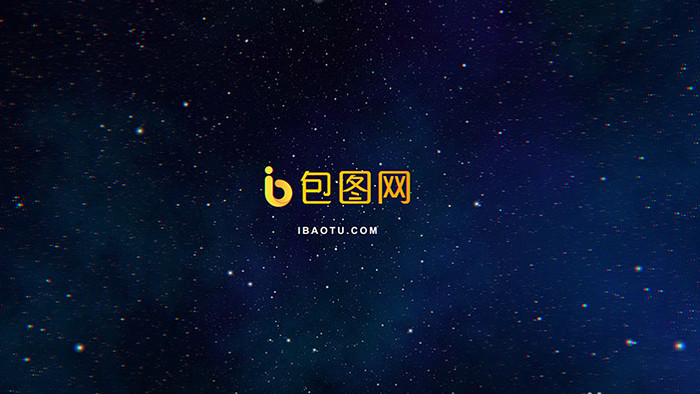 酷炫宇宙星空银河粒子Logo片头AE模板