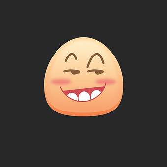 互联网邪笑表情线性缩放可爱动效icon图片下载