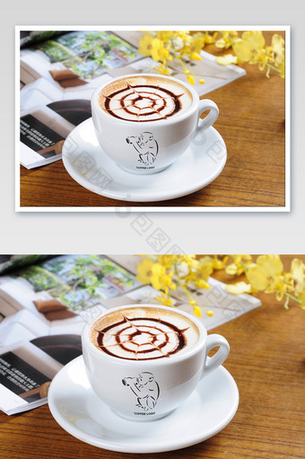 餐饮行业桌面商务杯子咖啡厅标志展示样机3图片
