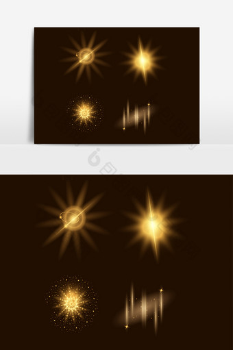暖灯灯光光斑光圈插画图片